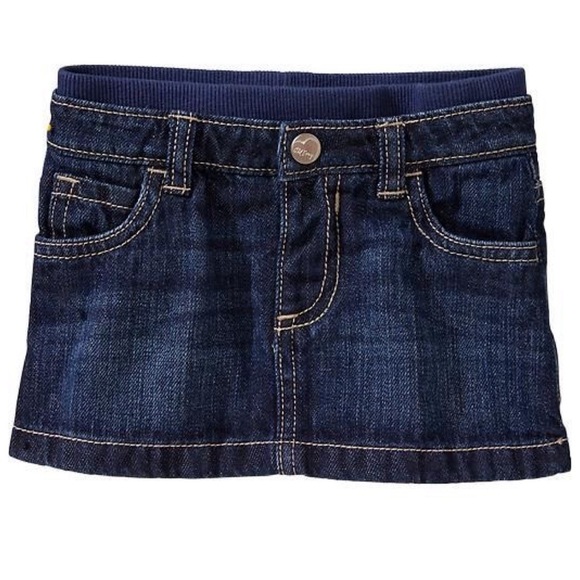 Old Navy Other - Old Navy Rib Waist Denim Mini Skirt for Baby